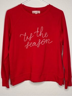 Philosophy Tis The Season Women's Red Ultra Soft Holiday Sweatshirt Size S/P